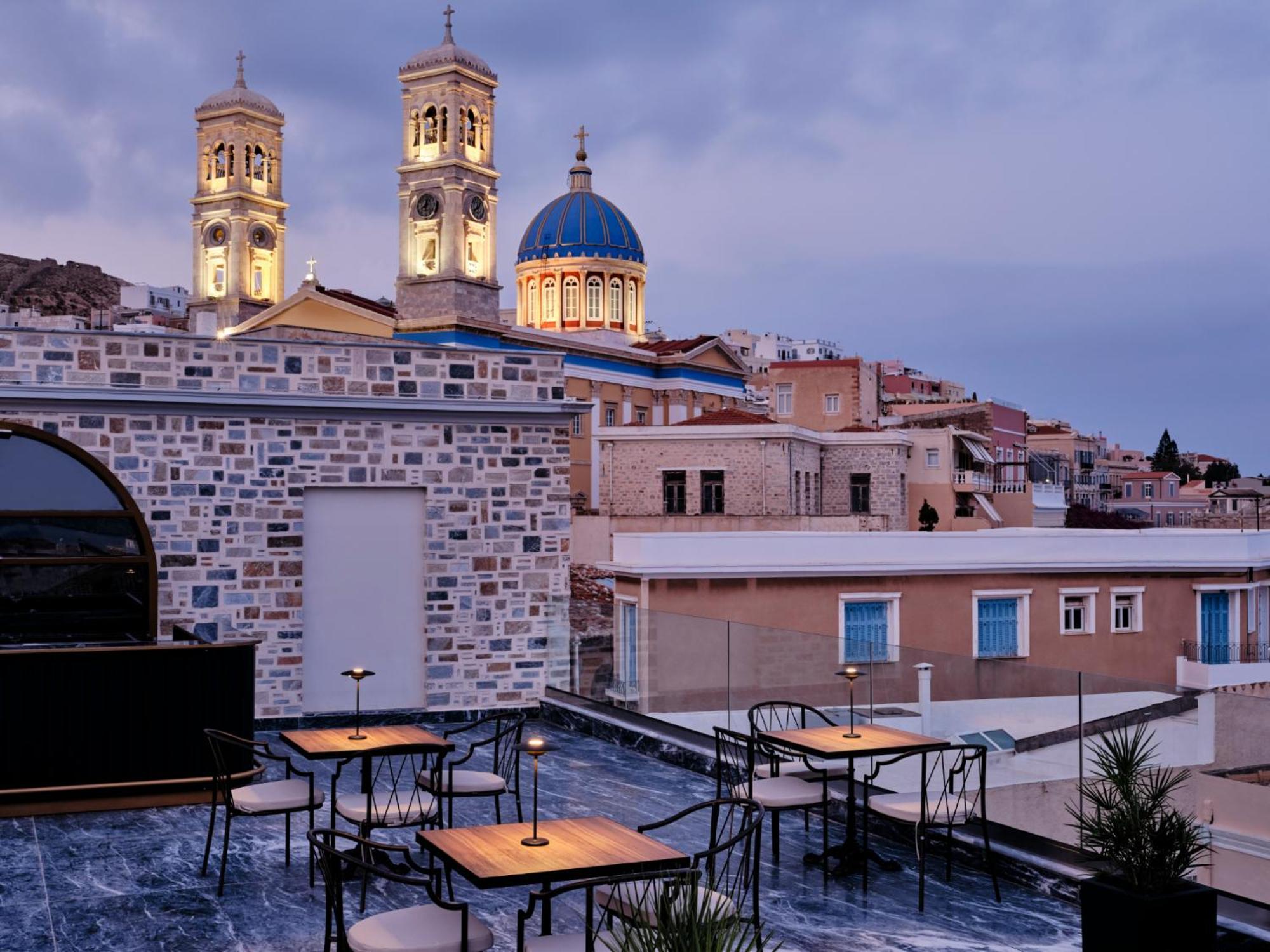 Hotel Argini Syros Ermoupoli Exterior foto